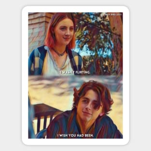 Flirting | Lady Bird (2017) Movie Digital Fan Art Sticker